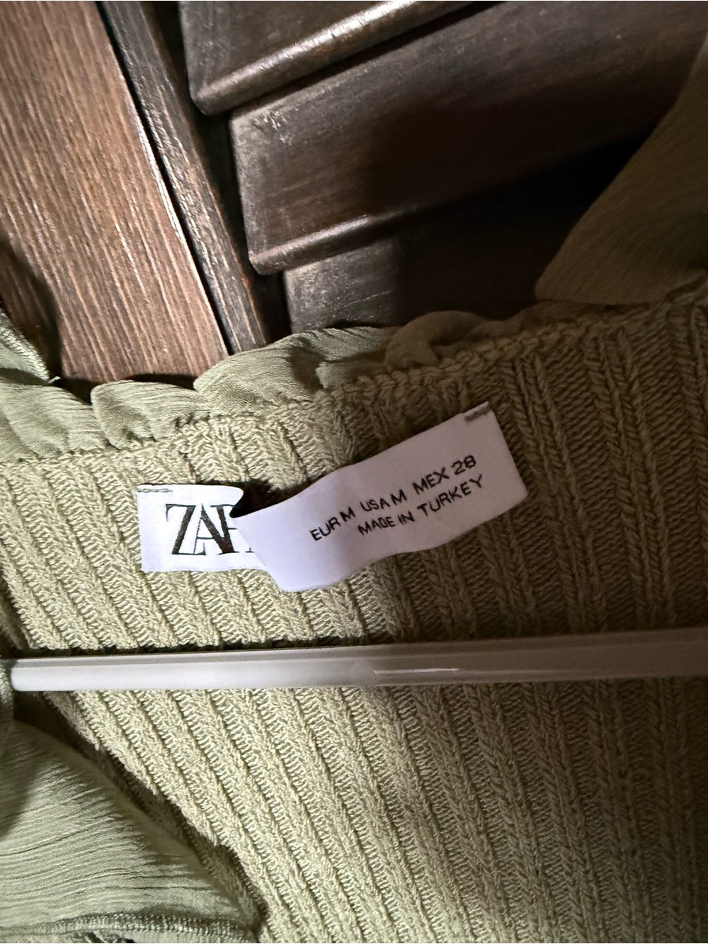 Zara Sage Ruffle-Trim Knit Cardigan - Picture 4 of 4